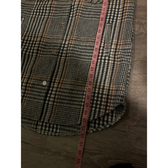 Hollister Shacket Size Small, Oversized Long Plaid Jacket - Picture 8 of 8